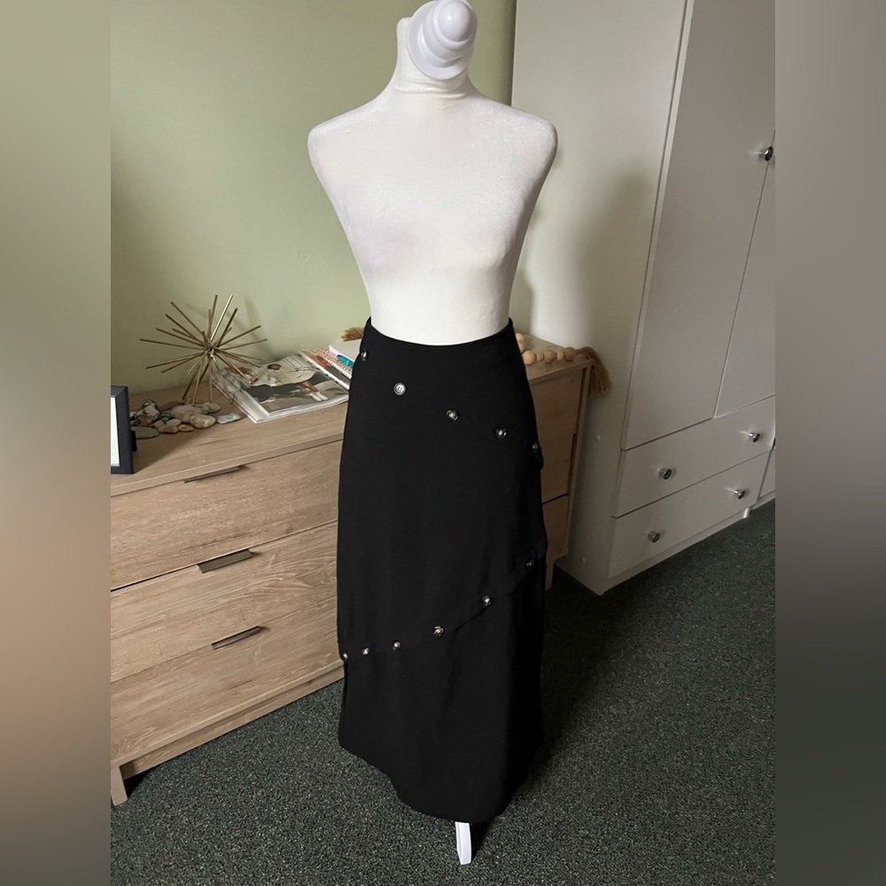 Udel Black Button Tailored Structured Chic High-W… - image 8